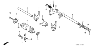  Shift drum / shift fork