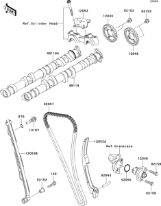 ZX1000 Распред вал