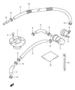 VL1500 Топливный фильтр