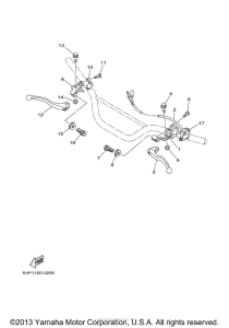 TTR125N Рулевые переключатели