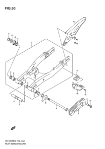 DR125 Маятник задний