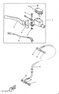 YQ50 Главный тормозной цилиндр