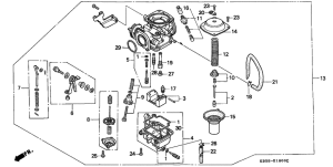 CB250 Carburetor assy