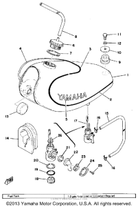 TY175B Топливный бак