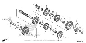 VFR1200X (DCT) Transmission (Countershaft)