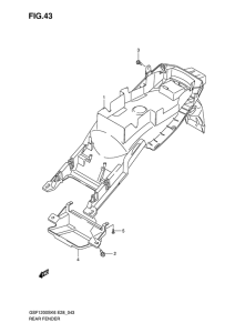GSF1200S Заднее крыло