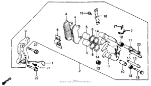 CB750 Cb750k front brake caliper 2 82