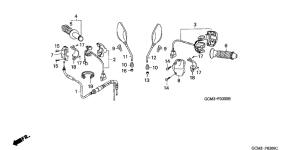 SZX50 Cable / handle lever / switch