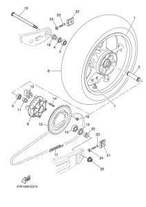 MT03 Переднее колесо