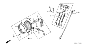 C50 Headlight / speedometer