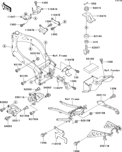 ZX750 Electro bracket
