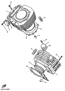 XV1000SE Цилиндры