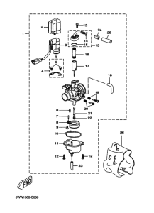 CW50 Carburetor assy