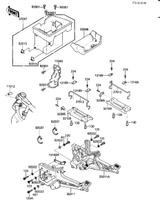ZX900 Battery case / electro bracket