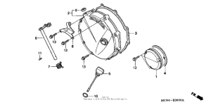 CB750 Кожух сцепления