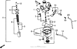 XR200R Карбюратор