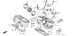 NTV650 Cylinder / cylinder head