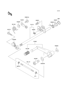 ZX600 Механизм переключения передач