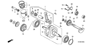 NSR125F Crankshaft / piston