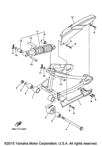 TTR110E Задний рычаг подвески