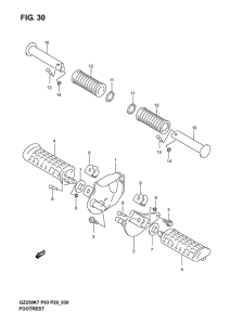 GZ250 Подножки