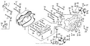 GL1000 Правая головка цилиндров