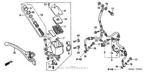 VTR1000F Front brake master cylinder 05