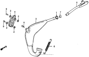 CR80R Глушитель