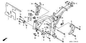 CB600F Frame body