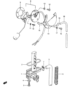 GSX750 Топливный кран