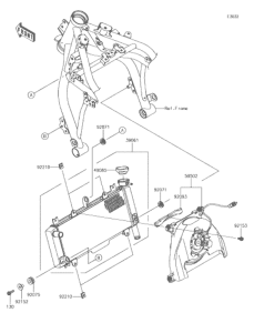 EX650 ラジエータ