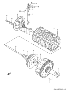 GN125 Бендикс