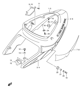 TL1000 Обтекатель задний