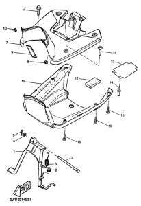 EW50 Stand. footrest