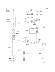 KX60 Передняя вилка