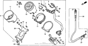 VT1100C2 Vt1100c2speedometer 95-97