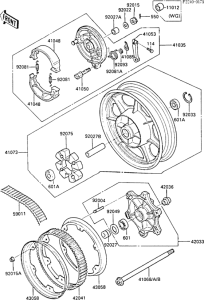 EN450 Задняя ступица колеса