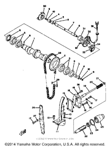 TX650A Camshaft chain tensioner