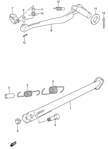 DR650 Подножки