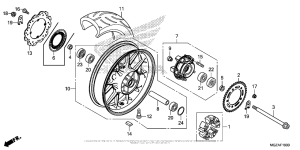  Переднее колесо