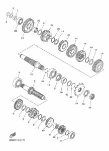WR250F Трансмиссия