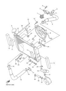 YZF-R6 Radiator. hose