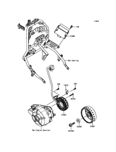 KLE250 ゼネレータ