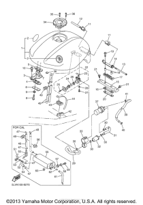 FZS1000R Топливный бак