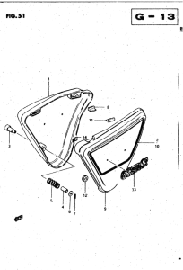 GS450 Обтекатель задний
