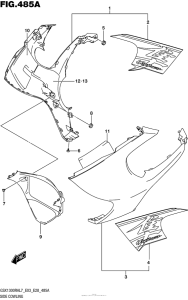 GSX1300R (ABS) Side Cowling