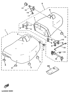 XV500 Сиденье