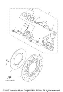 XV1900CT Задний суппорт