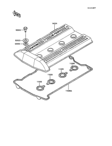 ZX1000 Крышка головки цилиндров