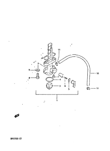 DR125 Топливный кран